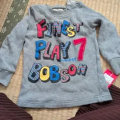グレーの長袖トレーナー FINEST PLAY 7 BOBSON