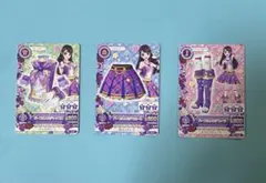 アイカツ パープルトルテ トップス スカート ブーツ