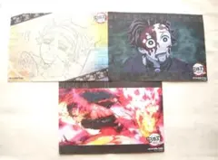 竈門炭治郎　鬼滅の刃　カフェ　紙製ランチョンマット3枚まとめて