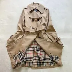 バーバリーロンドン ハニーベージュ トレンチコート ノバチェック ライナー　36