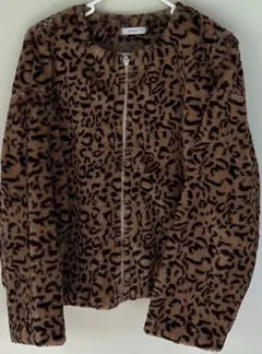 極美品　アウター　長袖　豹柄　ヒョウ柄　LLサイズ