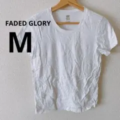 海外古着⭐️FADED GLORYホワイト Tシャツ Mサイズ 100%コットン