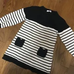 値下げ☆ニットボーダーワンピース グローバルワーク 130cm XL 子供服