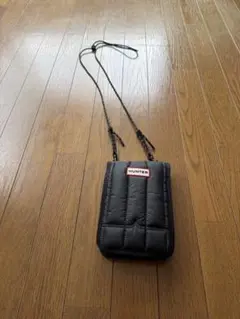 HUNTER ブラック ショルダーバッグ