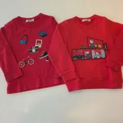 familiar トレーナー、ロンTセット　100　美品✨️