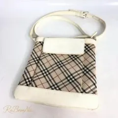 【激レア】バーバリーズ ショルダーバッグ ノバチェック ヴィンテージ ネイビー 美品 ヴィンテージバーバリー ノバチェック柄 ショルダーバッグ 斜め