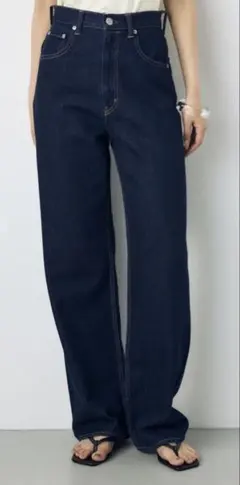 AZUL BY MOUSSY ハイウエストワイドデニム　XSのサムネイル