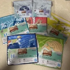 一番くじ　ワンピース　G賞、頭巾　H賞、タオルコレクション5種