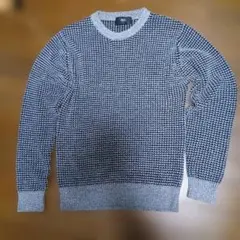 AZUL 編み込み模様 クルーネックセーター