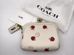 未使用・自宅保管品　コーチCOACH リンゴ柄 がま口　コインケース