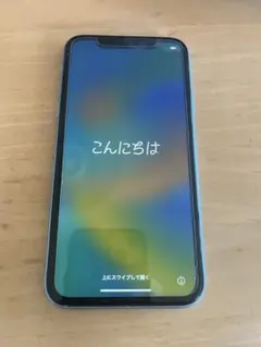 Apple iPhone XR ブルー ケース付き