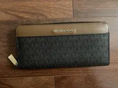 MICHAEL KORS 長財布 ブラック/ブラウン