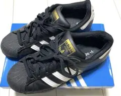 adidas superster黒/白　スニーカー　24.5