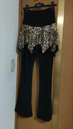 ダンス用フレアパンツ ヒョウ柄 Mサイズ