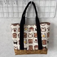 猫パン トートバッグ ハンドメイド