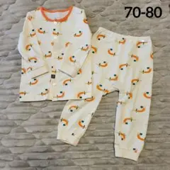 モイモルン　犬のイラスト 長袖パジャマセット 80