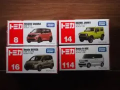 トミカ　4台セット　まとめ売り　新品未使用　箱無し