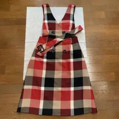 ブルーレーベルクレストブリッジ ウールビエラ ジャンパードレス スカート