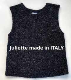 Juliette ノースリーブ ラメトップス 黒