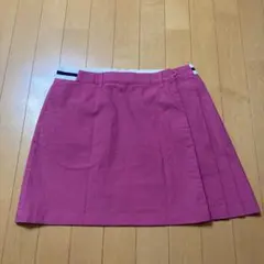 adidas ピンク プリーツスカート レディース ゴルフ　Ｌ