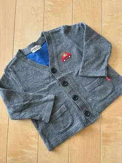 ミキハウス　　カーディガン　80 グレー