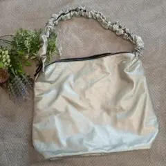 OPAQUE.CLIP 2WAY A4 ギャザー ショルダーバッグ　シルバー