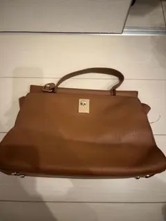 ブラウンレザー ハンドバッグ