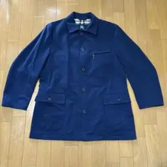 【極美品/日本製】バーバリーロンドン フィールドジャケット ノバチェック M 紺