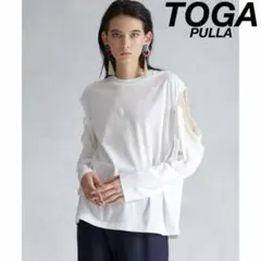 新品★TOGA PULLA シルケット ジャージー ロング スリーブ カットソーのサムネイル