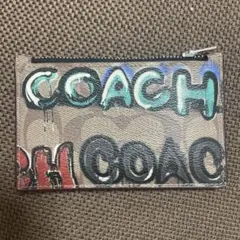 COACH×MINT+SERF シグネチャー ジップカードコインケースCM158