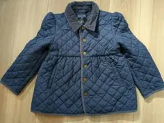 Ralph Lauren ネイビー キルティングコート 6X