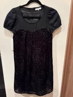 NATURAL BEAUTY BASIC 半袖ワンピース ブラック S