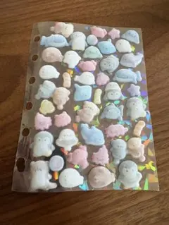 シール帳　ボンボンドロップシール　フワフワドロップシール　水族館　うみのいきもの