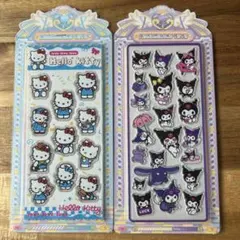 アクリルシール　２枚セット　キティ クロミ