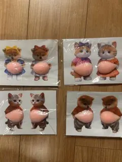 お腹シール　おなかシール　ぷにぷにシール　ステッカー　4シート