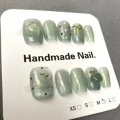 グリーンアップル 青りんごネイルチップ Mサイズ