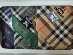 ヴィンテージモデル　Burberrys チェック柄ハンカチ 3枚セット