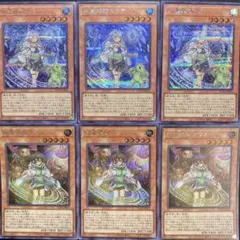 水霊媒師エリア　地霊媒師アウス　シークレット　6枚セット　シク