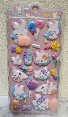 ぷにぷにアニマルシール うさぎ おしりシール♪