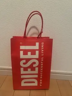 DIESEL 赤 ショッピングバッグ