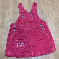 BRANSHES ブランシェス　赤　ジャンパースカート