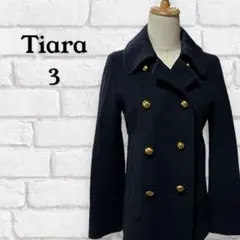 【美品】ティアラ メルローズ 厚手ジャケット ブラック サイズ3（M）レディース