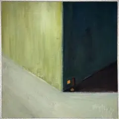 街　アクリル画　原画