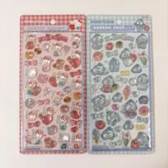 正規品 ボンボンドロップシール サンリオ 第二弾 ハンギョドン ハローキティ 赤