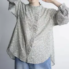 Samansa Mos2　サマンサモスモス　ゆべし　フリルブラウス