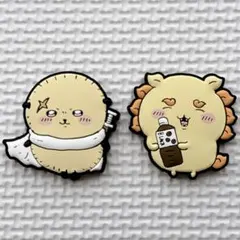 BANDAI ちいかわ 半立体 ラバー マグネット 2 ラッコ シーサー 2点