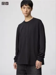 ユニクロ エアリズムコットンクルーネックTシャツ M 黒