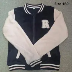 モコモコ　ブルゾン 160 ネイビー