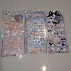 動物デザインシール 3パックセット