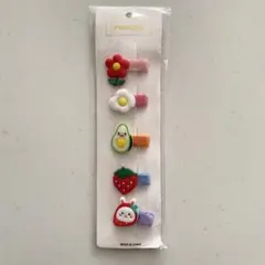 カラフルなヘアクリップ 5個セット